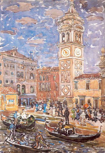 Maurice Prendergast Santa Maria Formosa Venice oil painting picture
